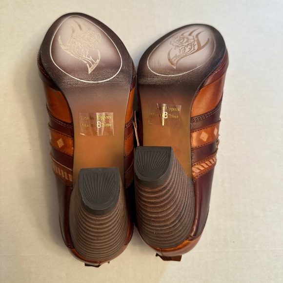 Elite Corkys Women’s Size 8 Vintage Look Marigold Double Strap Leather Shootie - Picture 5 of 11